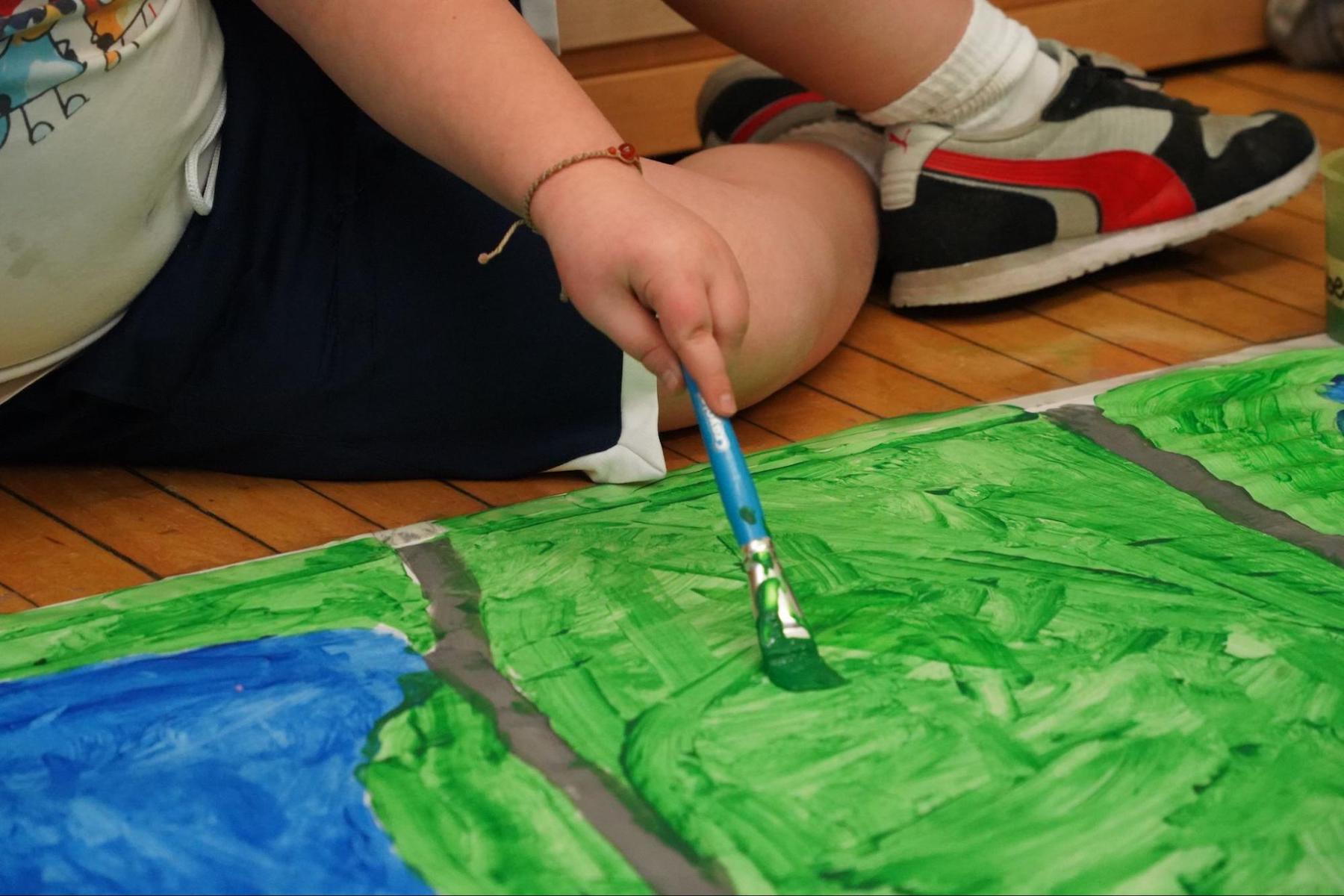 Ethical Culture student works on a project.