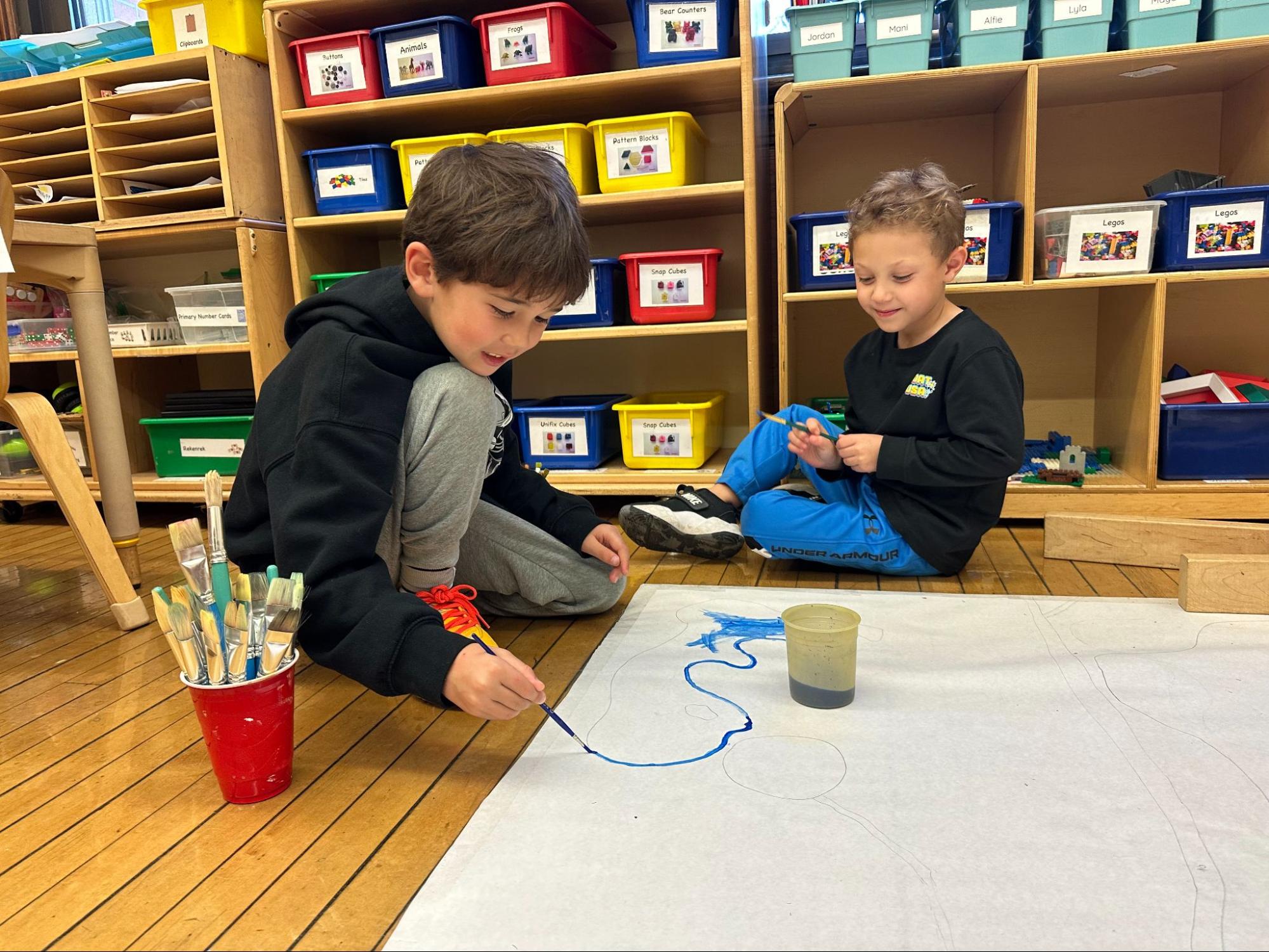 Ethical Culture student works on a project.