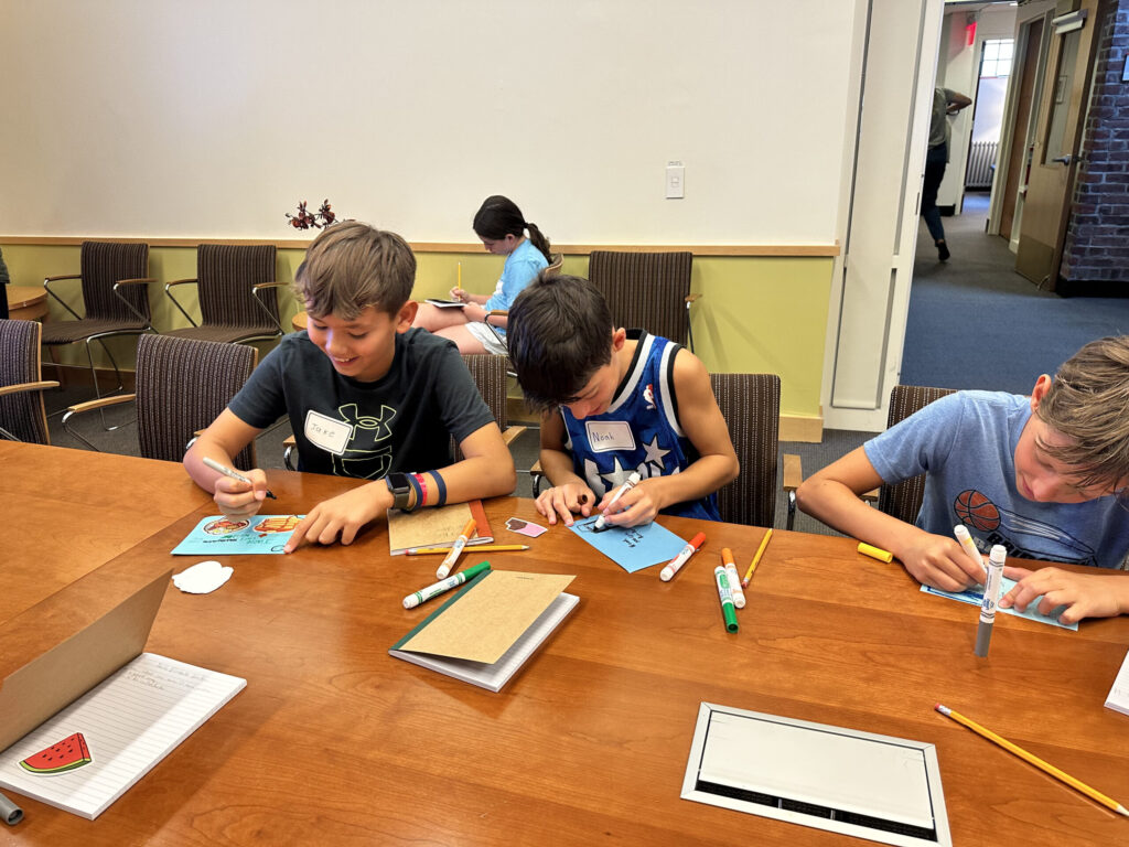 Fieldston Middle 8th Graders participate in Community Conversations activity guided by SEED principles.