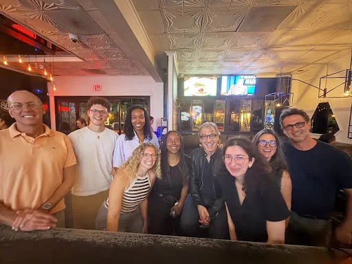 Ethical Culture Fieldston School alumni gather at a meetup in Los Angeles.