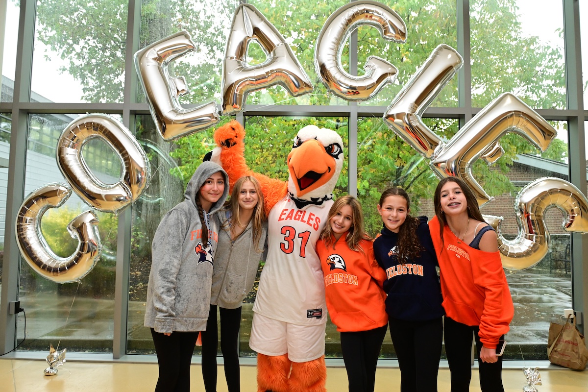 ecfs eagle and students show their pride