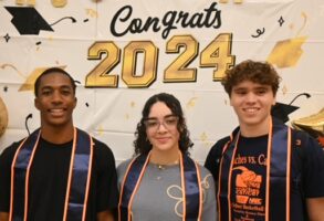 Fieldston Upper's seniors at the annual Bridge to Bridge celebration dinner.