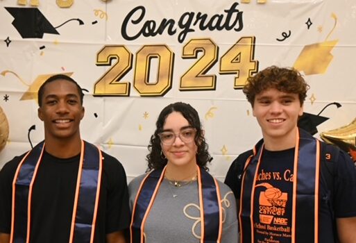 Fieldston Upper's seniors at the annual Bridge to Bridge celebration dinner.