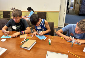 Fieldston Middle 8th Graders participate in Community Conversations activity guided by SEED principles.