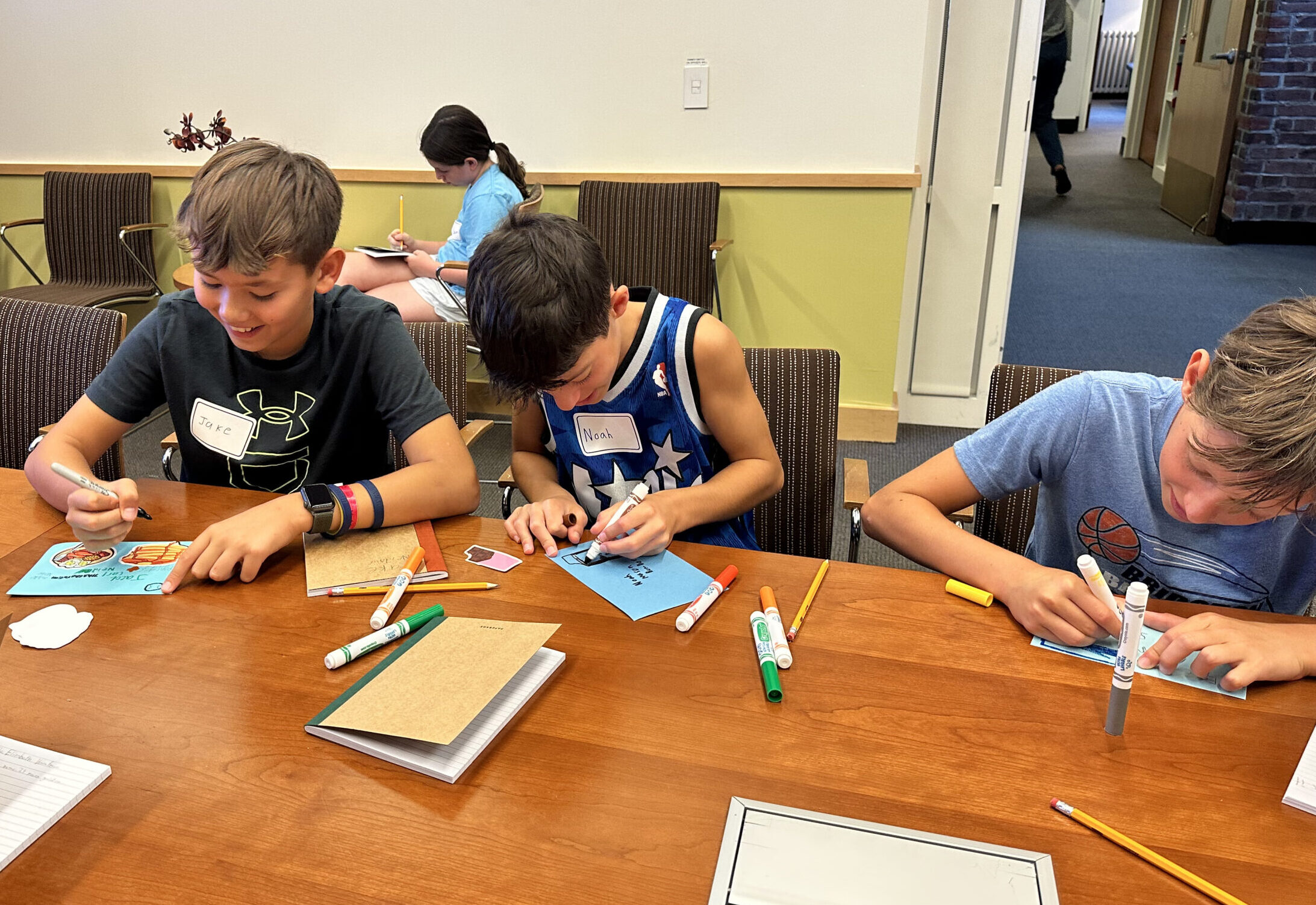 Fieldston Middle 8th Graders participate in Community Conversations activity guided by SEED principles.