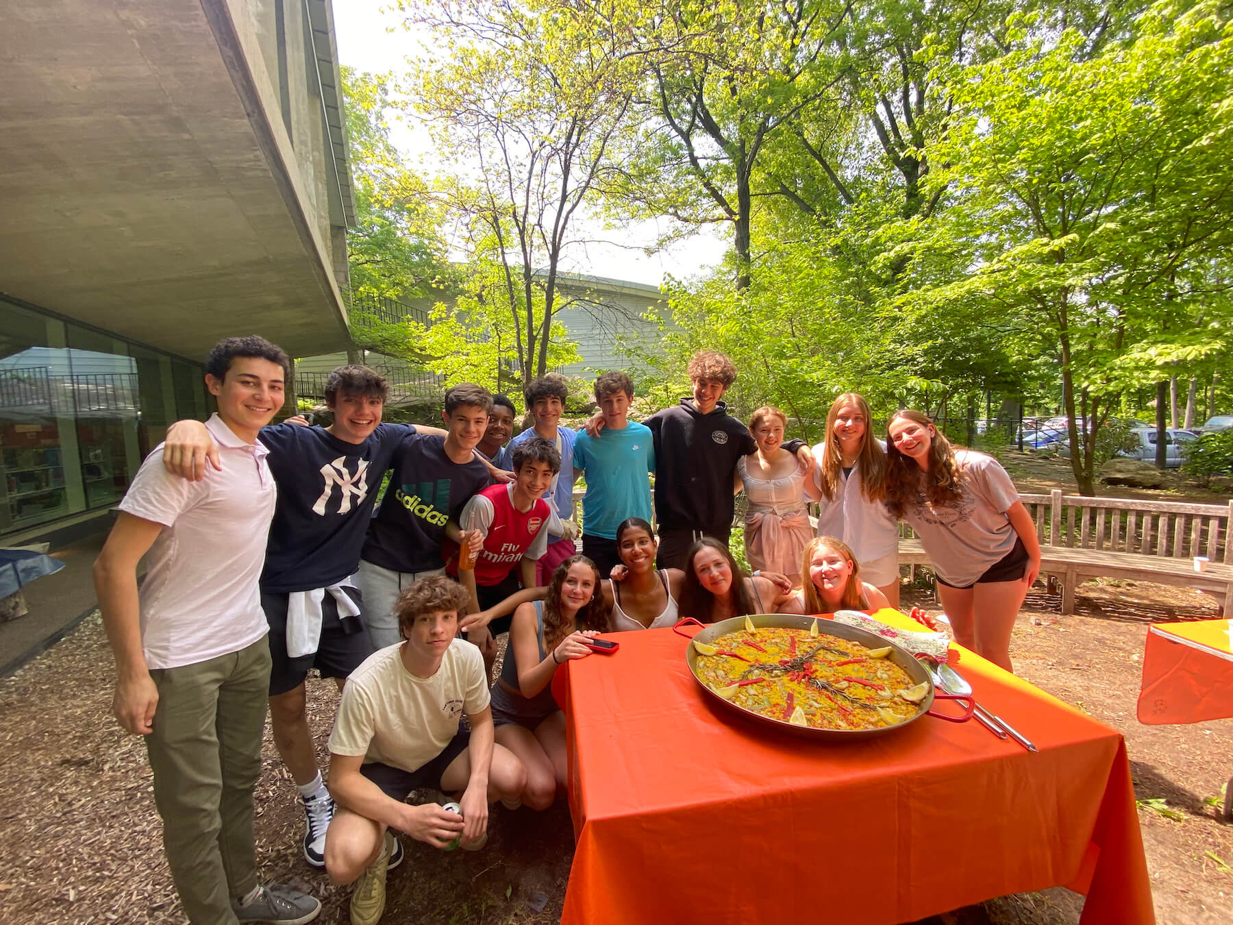 Ethical Culture Fieldston School Upper School students enjoy a new cultural culinary experience