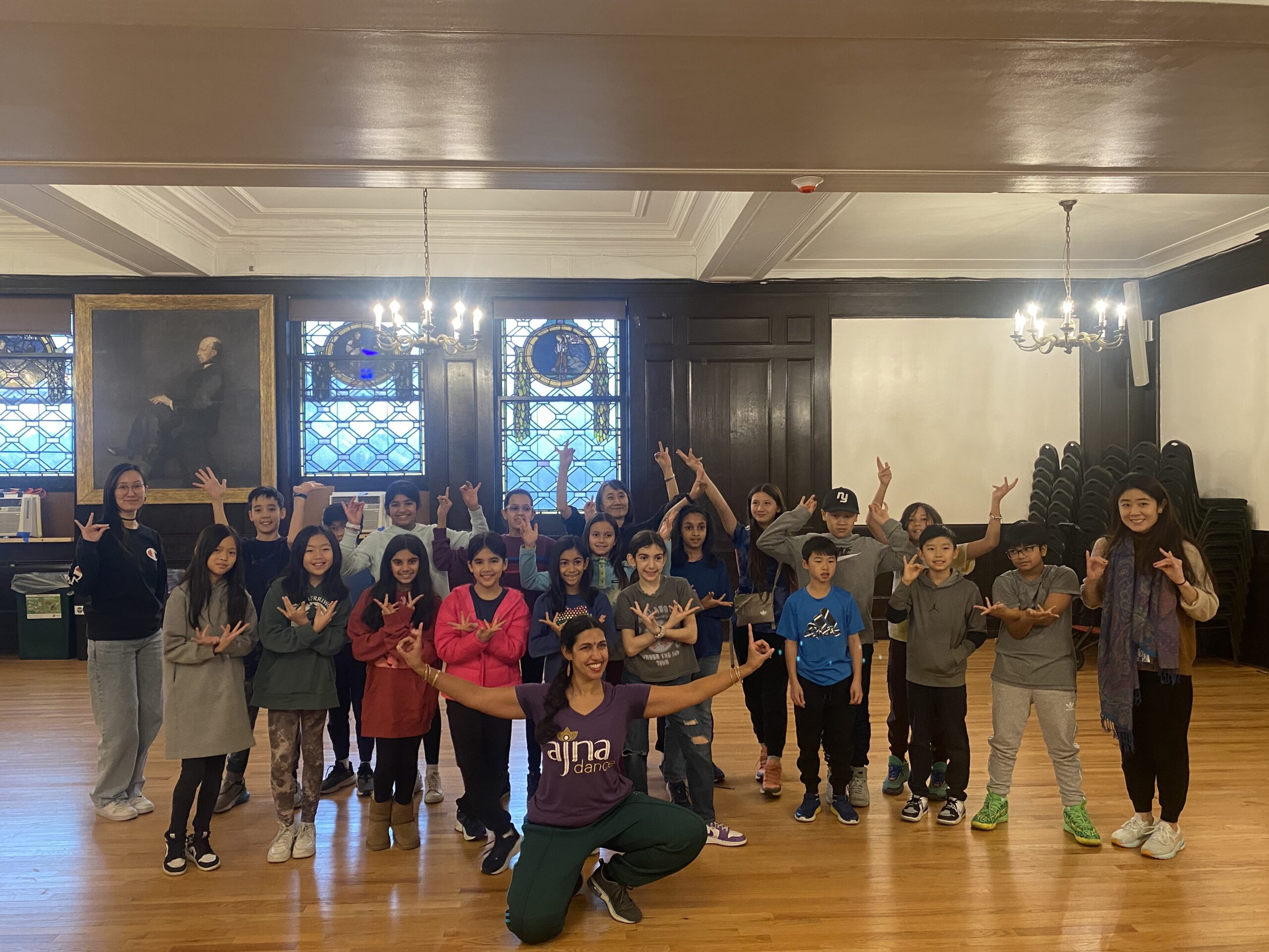 AAPI CARe group poses together after their workshop at Ethical Culture.