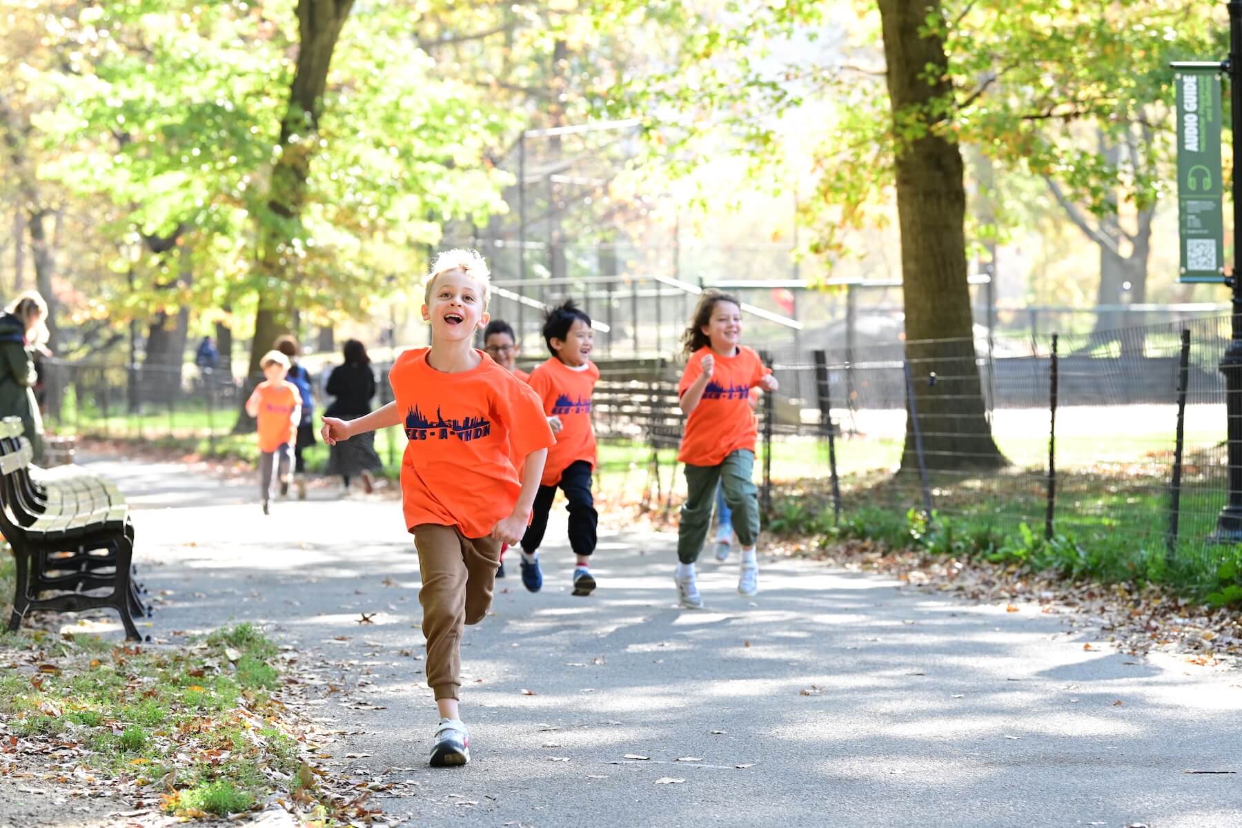 Ethical Culture Fieldston School Ethical Culture students running in ECS-a-Thon