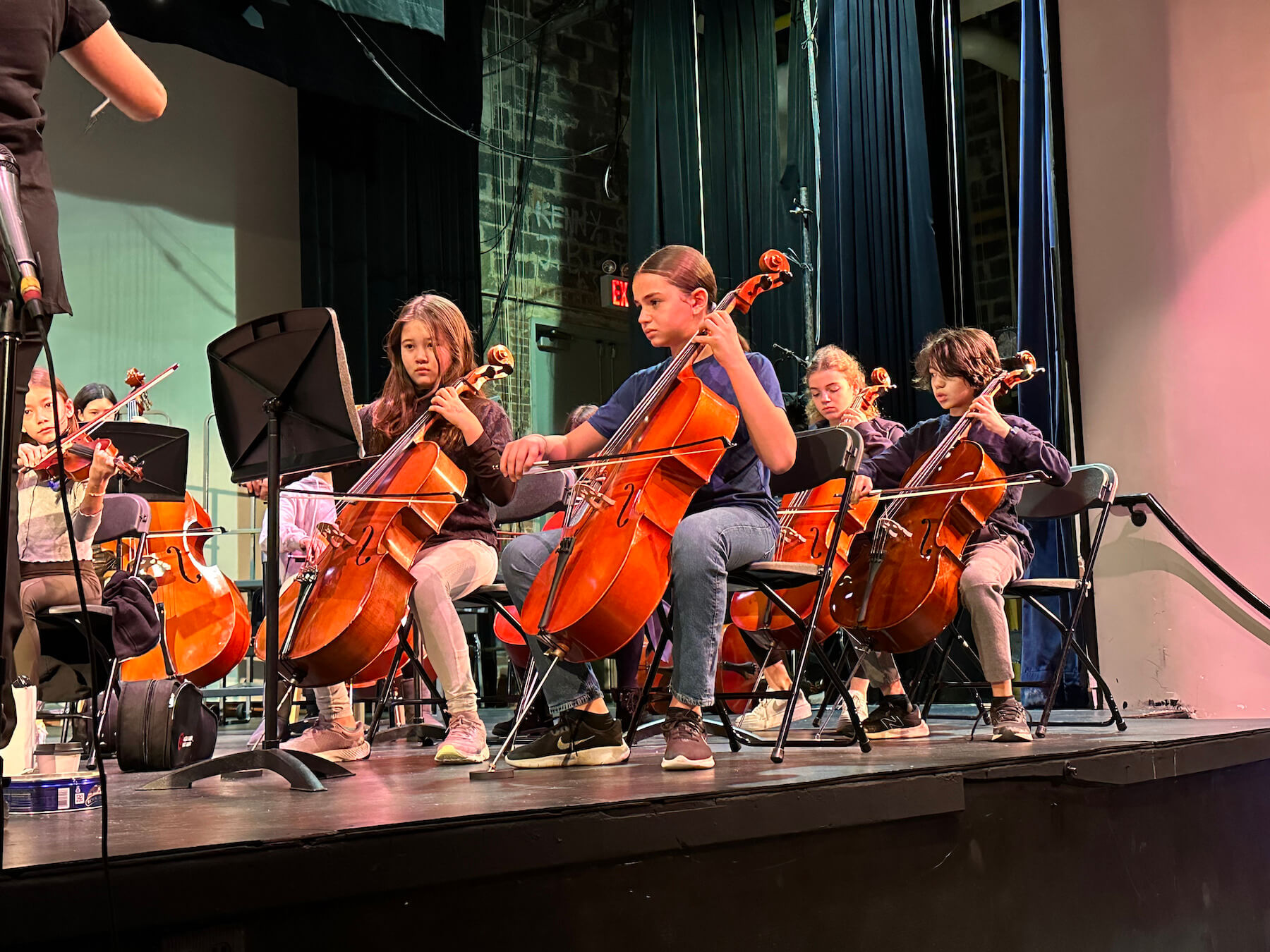 Ethical Culture Fieldston School students perform during school strings concert