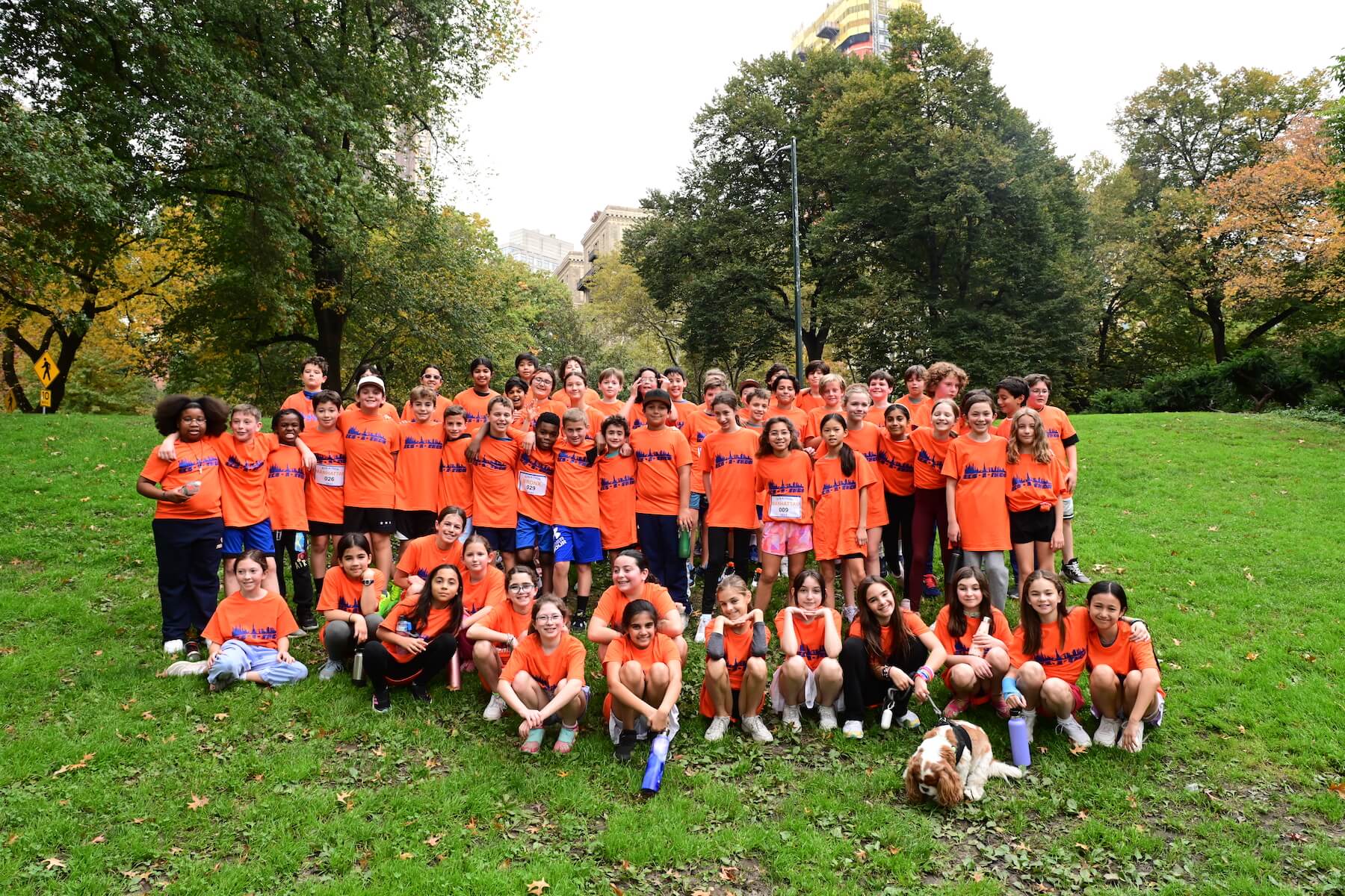 Ethical Culture Fieldston School_Feel Good Photos_Ethical Culture students pose for class photo during ECS-a-thon