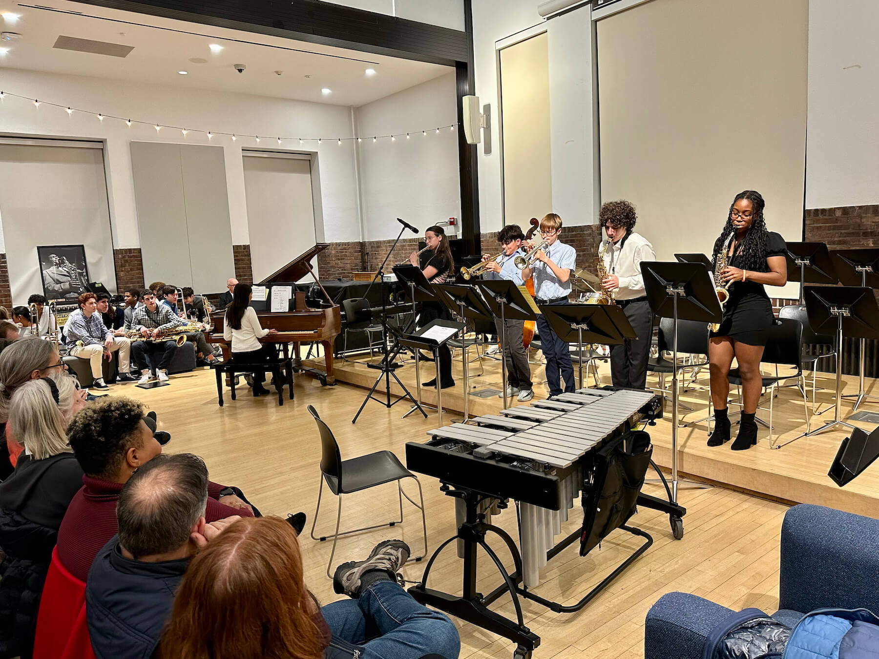 Ethical Culture Fieldston School students perform for Upper School Jazz concert