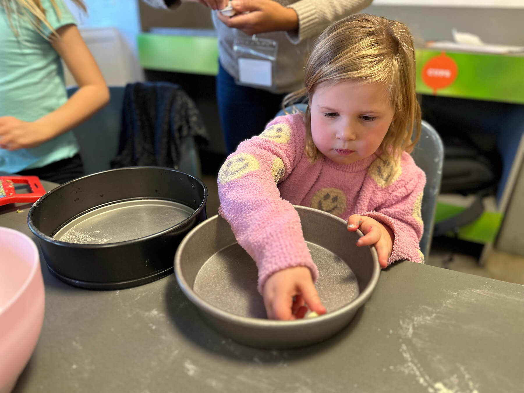 Ethical Culture Fieldston School students cooking in after school class