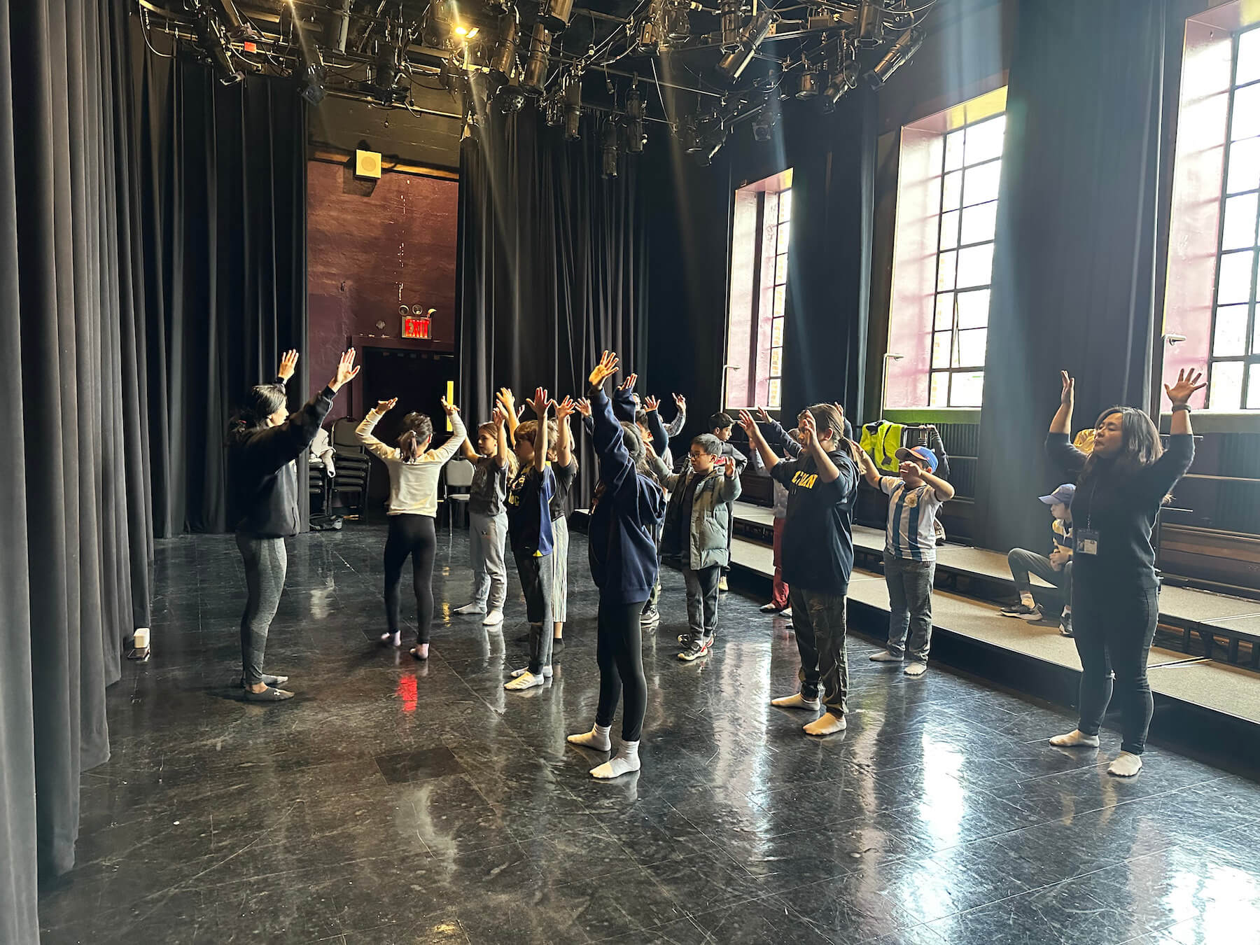 Ethical Culture Fieldston School students experience movement during CARe at FIeldston Lower