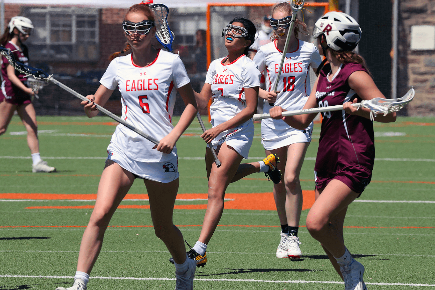 Ethical Culture Fieldston lacrosse players participate at Spring Fling.