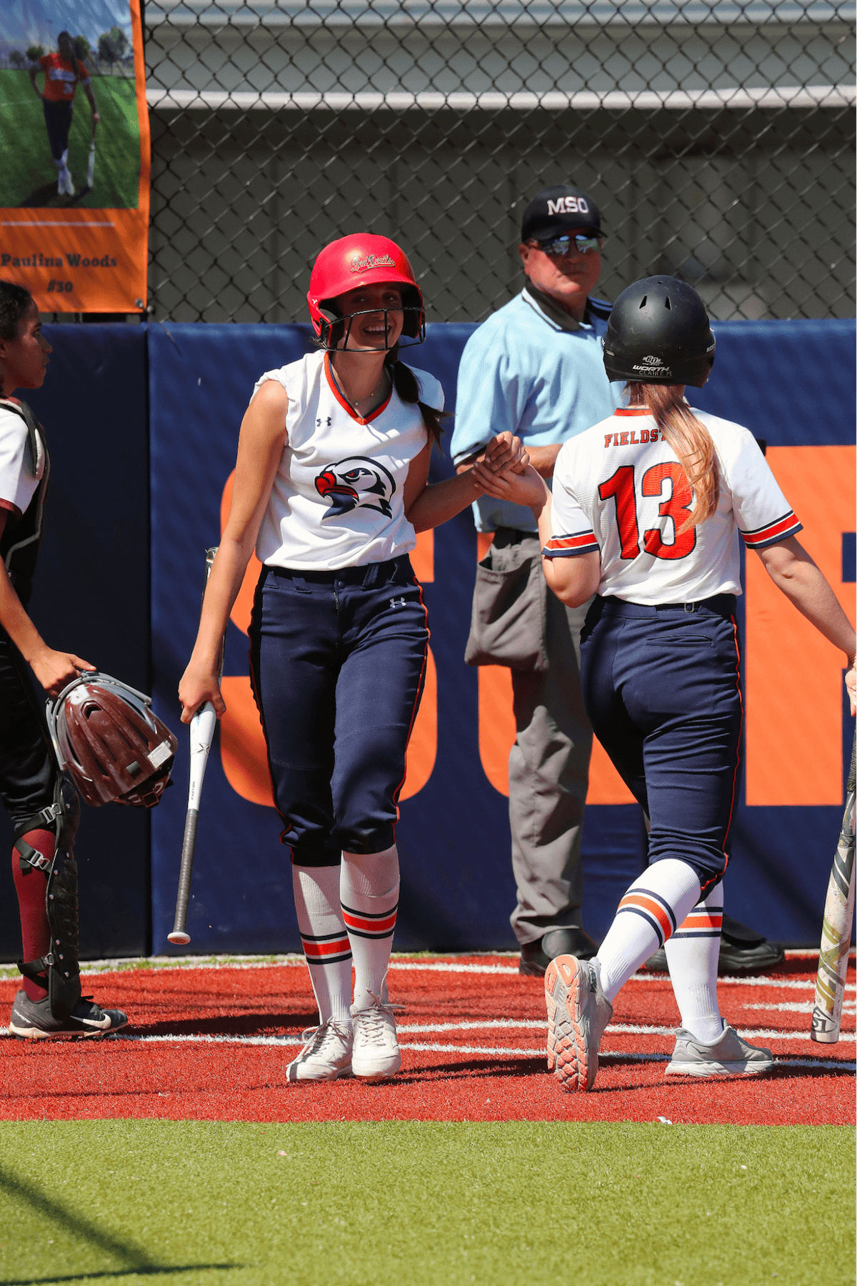 Ethical Culture Fieldston softball players participate at Spring Fling.