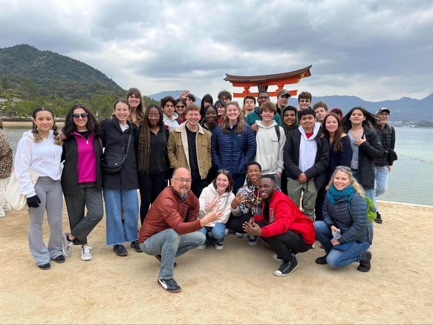Ethical Culture Fieldston School Upper School students travel abroad.