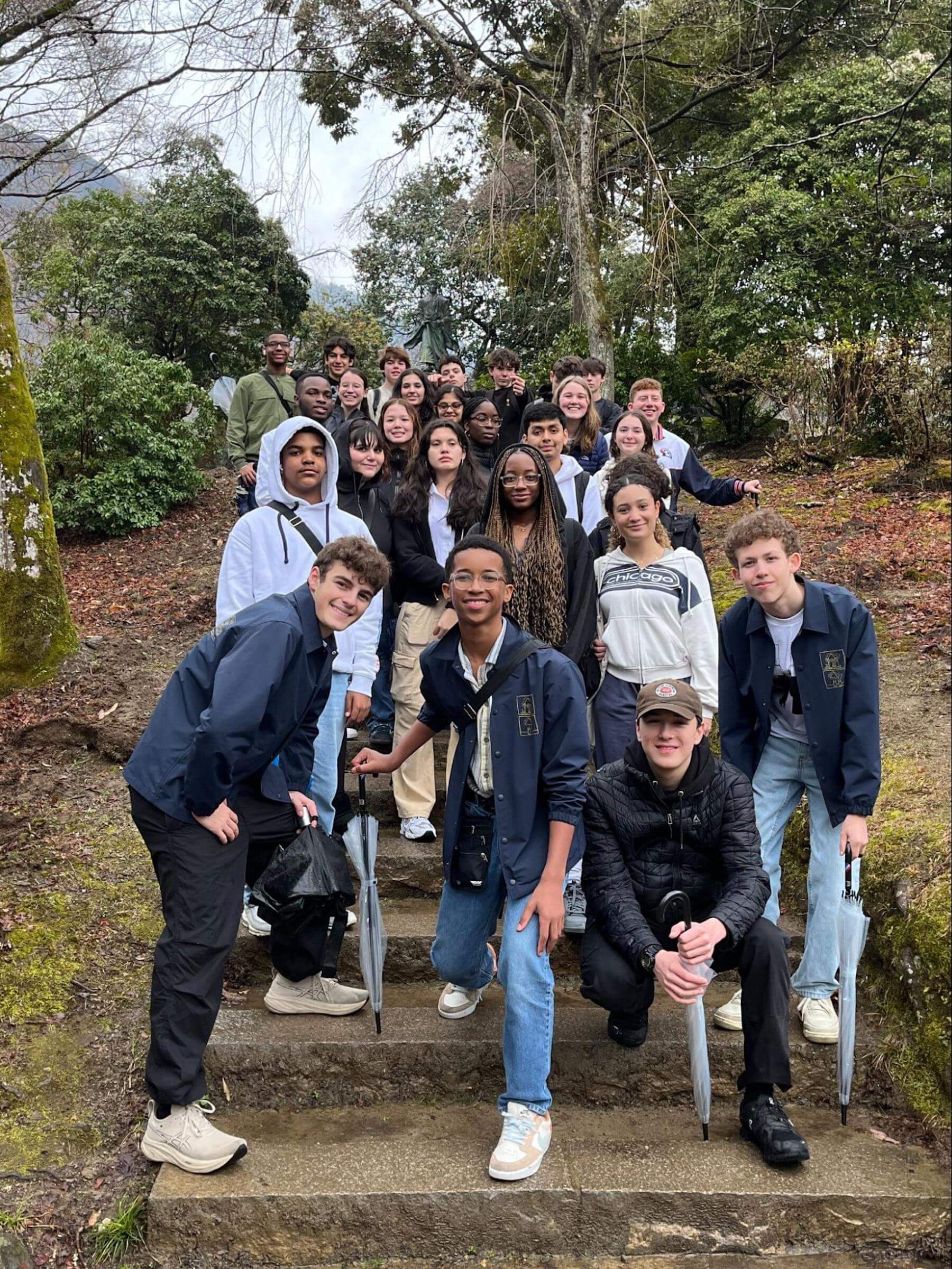Ethical Culture Fieldston School Upper School students travel abroad.