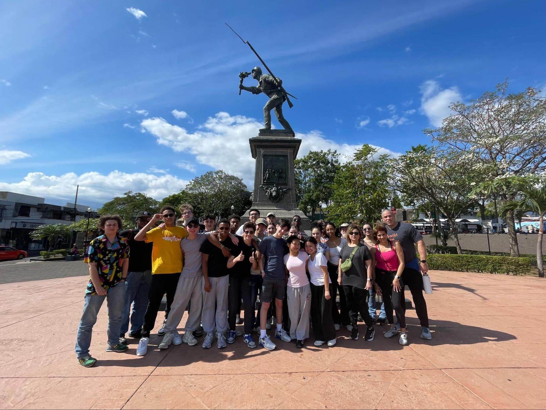 Ethical Culture Fieldston School Upper School students travel abroad.