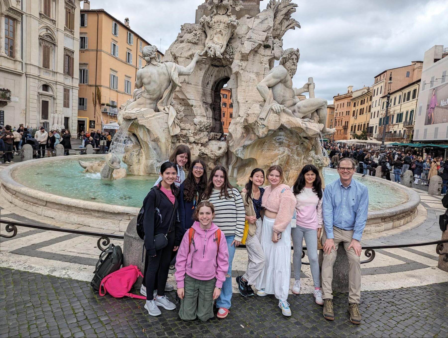 Ethical Culture Fieldston School Middle School students travel abroad.