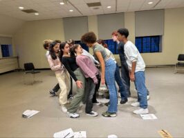 Ethical Culture Fieldston School theatre and drama students rehearse.