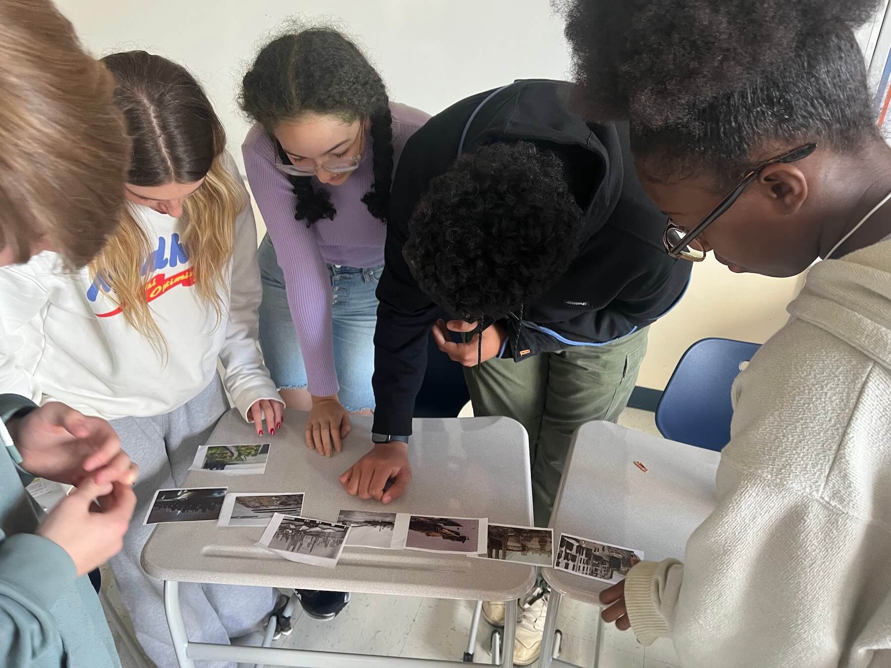 Ethical Culture Fieldston School students work on a City Semester assignment.