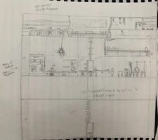 architectural pencil drawing