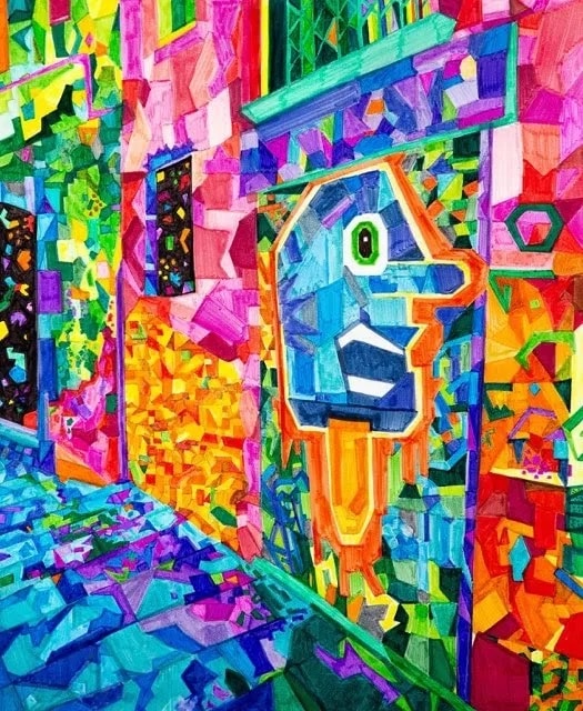 2D colorful visual arts piece