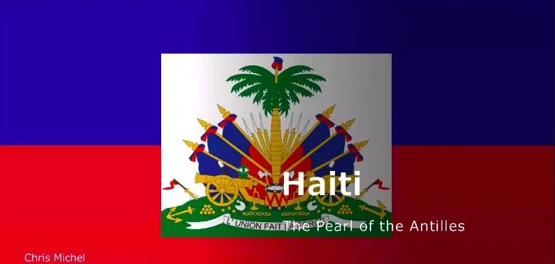 Screenshot of Haitian flag