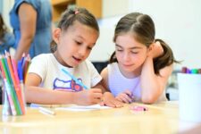 Two Ethical Culture Fieldston School 2nd Graders on the first day of school