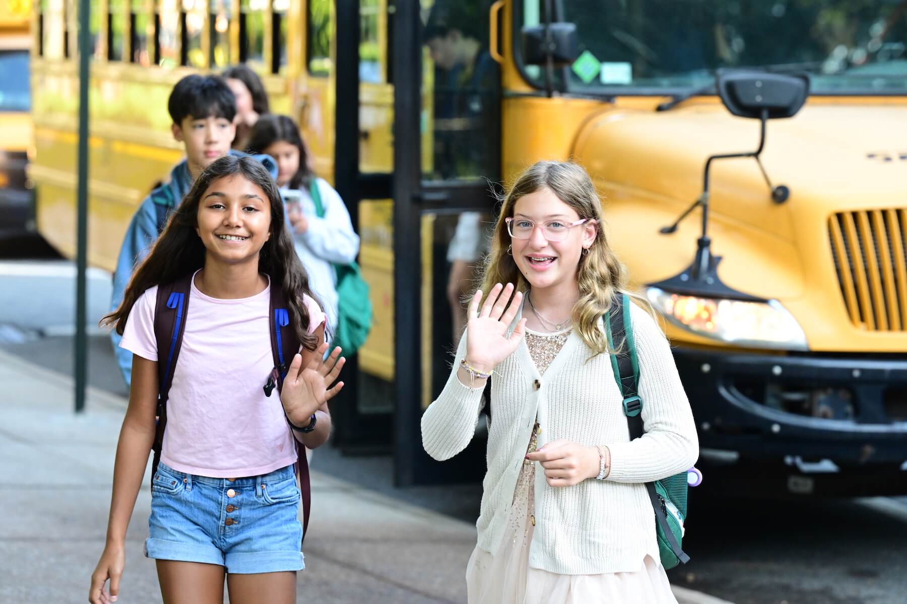 Two Ethical Culture Fieldston School 6th Graders on the first day of school