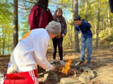 ECFS Middle Schoolers on outdoor field trip
