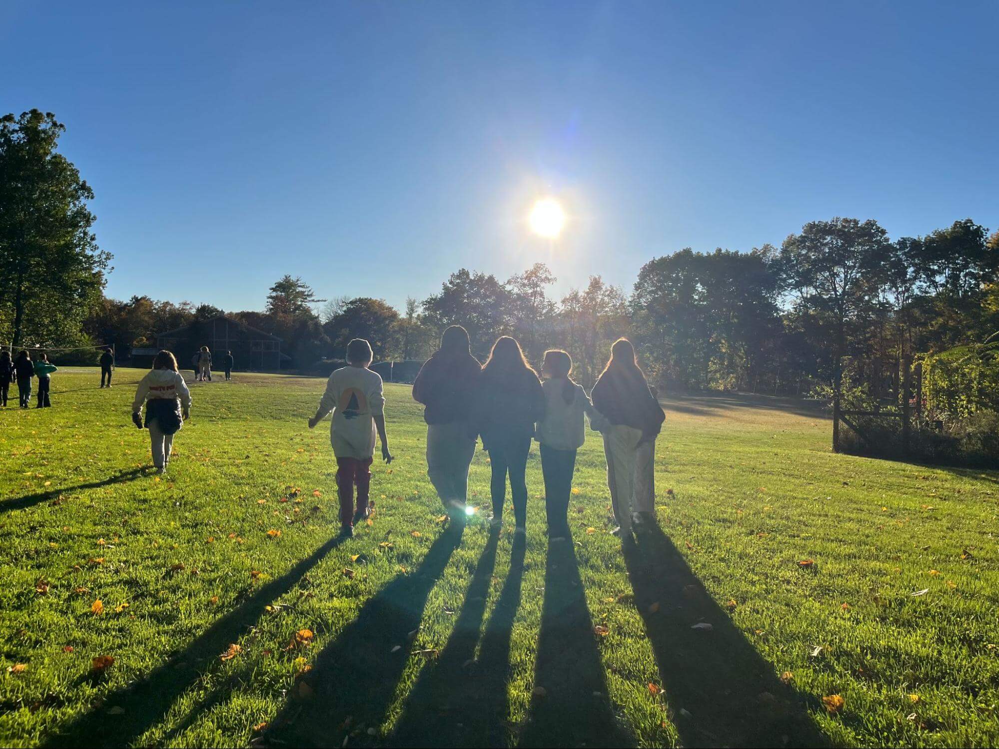 ECFS Middle Schoolers on outdoor field trip