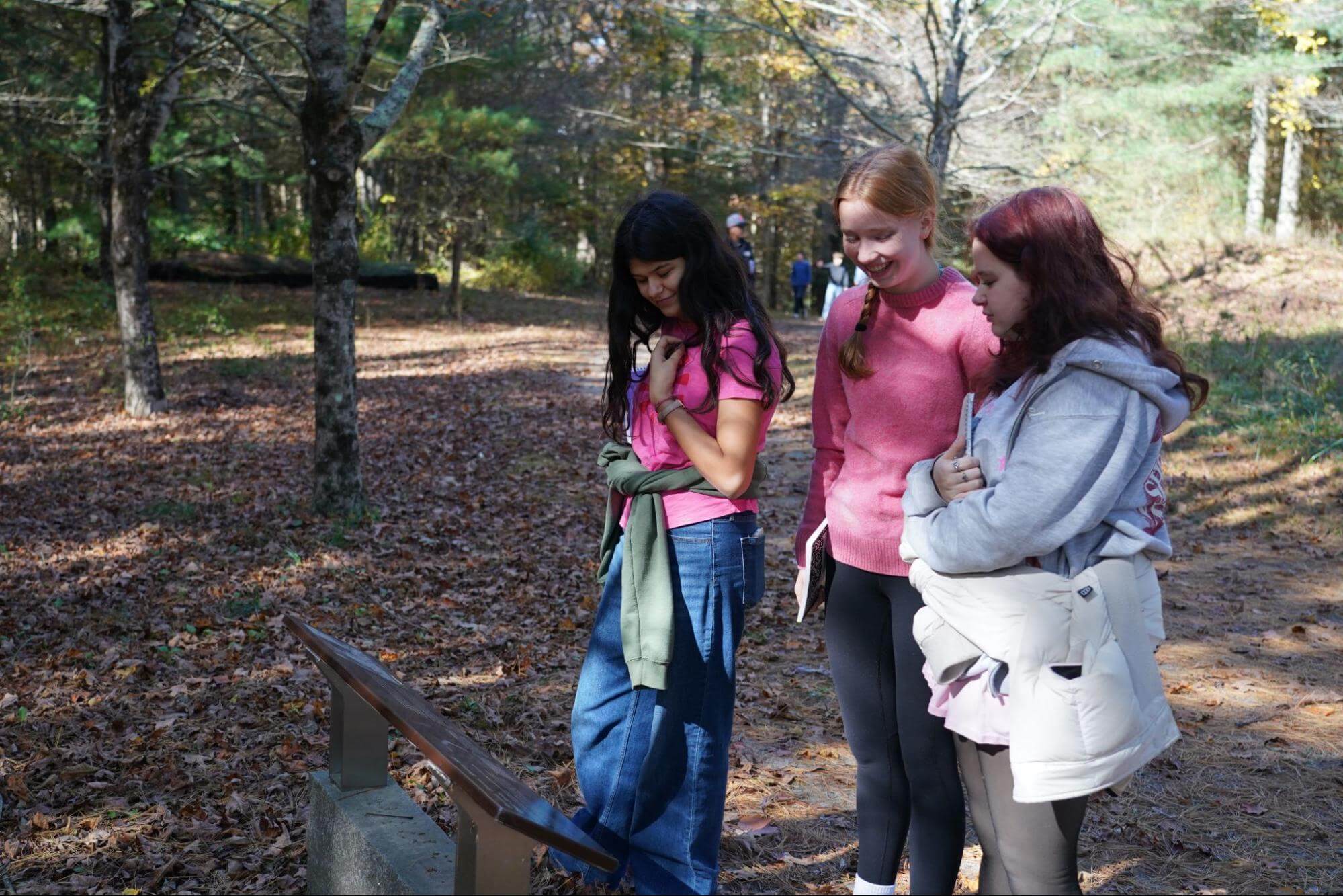 ECFS Upper Schoolers on outdoor field trip