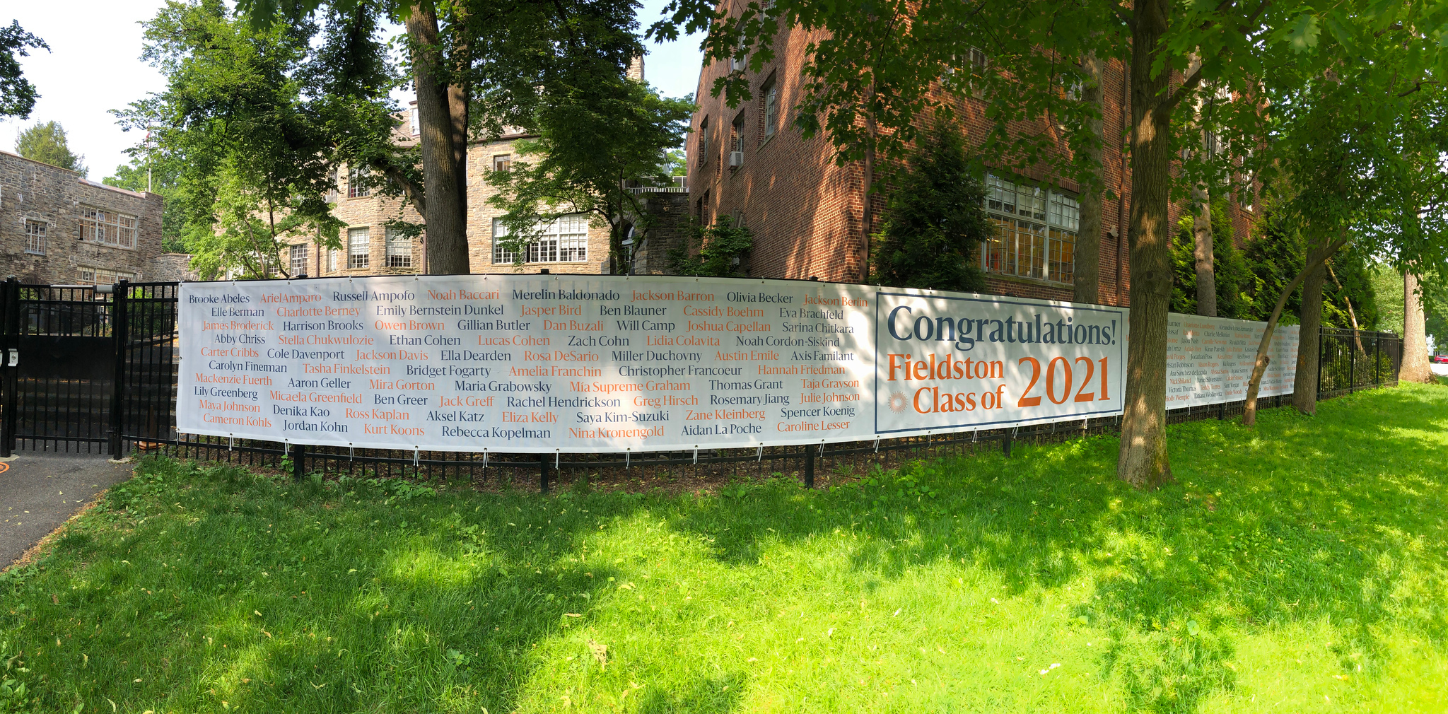 ethicalculturefieldstonschool classof2021graduationbanner