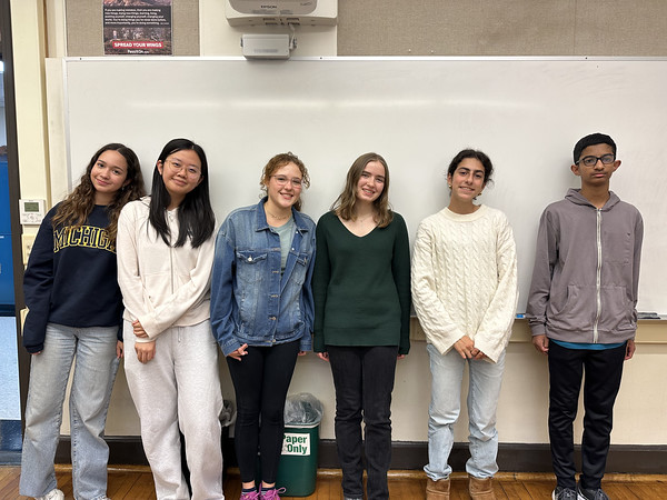 Cristina E. '26 and Meredith M. '27 with fellow FSB contributors.
