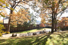 Campus shot of the ECFS Quad during fall